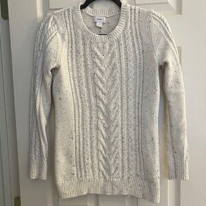 Old Navy Cream Cable Knit Sweater